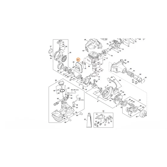 STIHL  Tłumik wydechu spalin 4149 140 0600